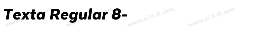 Texta Regular 8字体转换